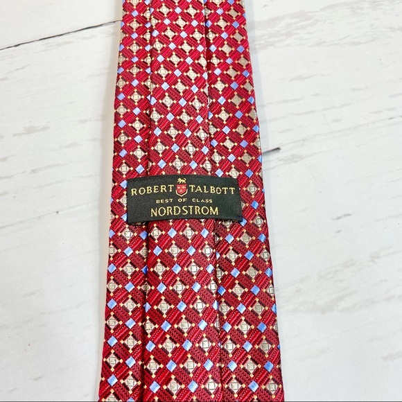 Men's Robert Talbott Best of Class Tie (Red/Blue) - Picture 3 of 11